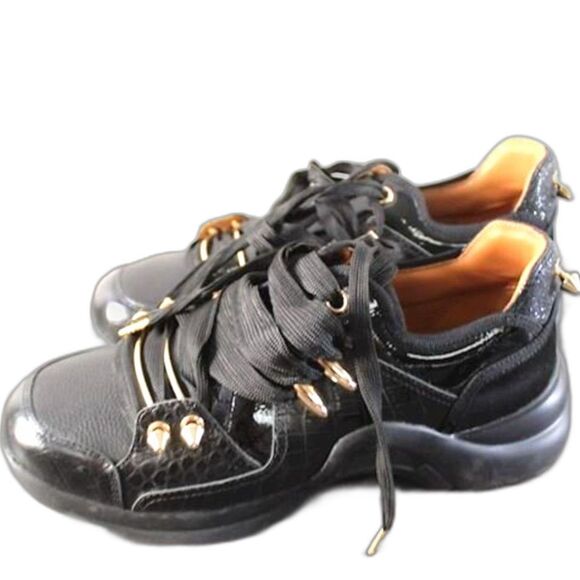 MI/MAI Paris Sneakers with Gold Hardware - FIRE! Size EU 37 - Picture 3 of 7